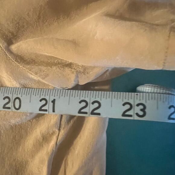 Anna & Frank Silk Blouse Beige XL Women's Foundation Piece Business Feminine - Picture 5 of 5